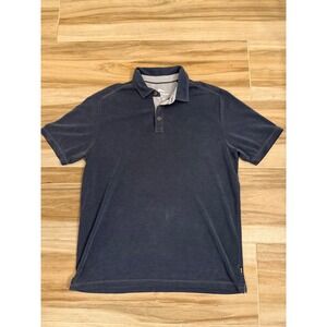 Tommy Bahama Mens Emfielder Polo Shirt Blue Short Sleeve Marlin Logo Medium